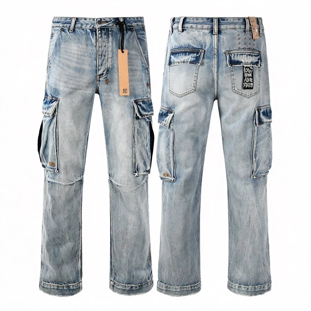 Men's Distressed Stretch Jeans photo 6