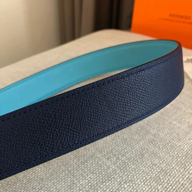Hermès Belts Reversible 32 mm leather belt with H buckle product detail image 19