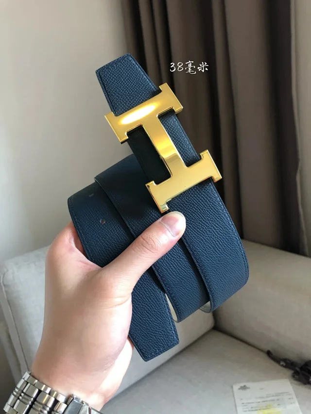 Hermès Belts 38 mm Reversible Leather H-Buckle Belt product detail image 28