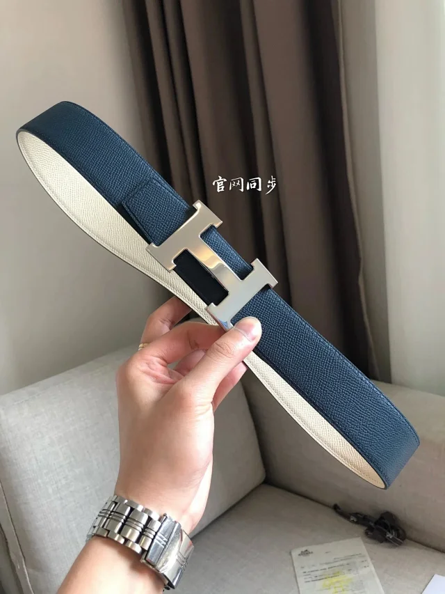 Hermès Belts 38 mm Reversible Leather H-Buckle Belt product detail image 31