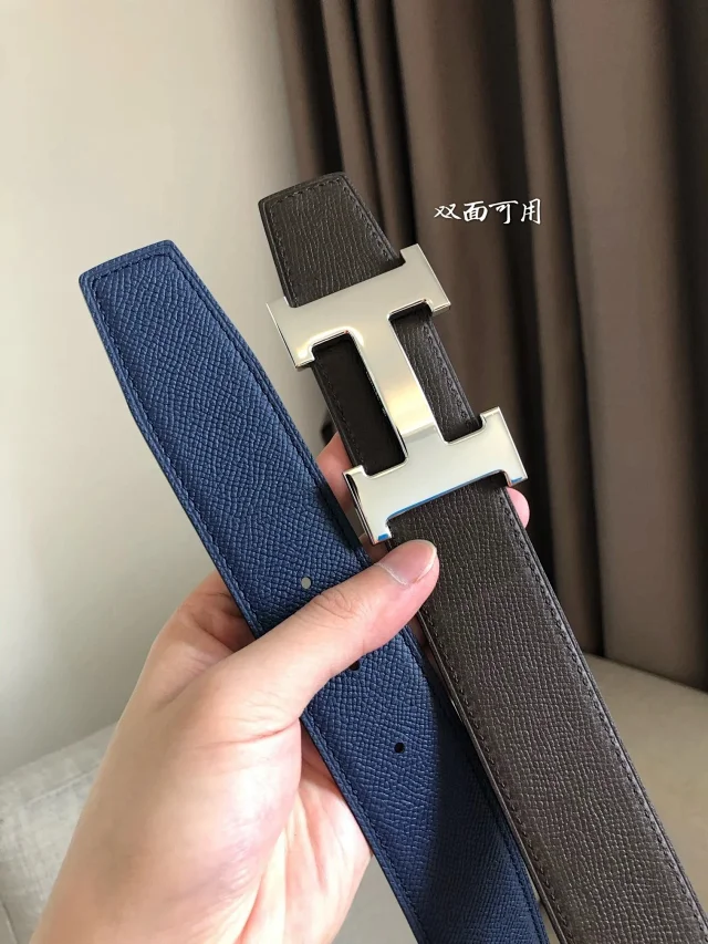 Hermès Belts 38 mm Reversible Leather H-Buckle Belt product detail image 19