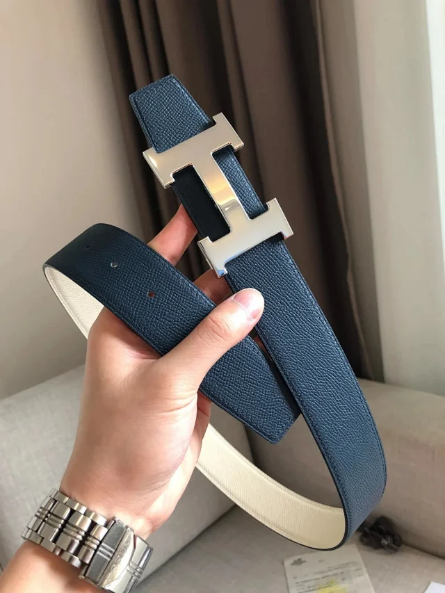 Hermès Belts 38 mm Reversible Leather H-Buckle Belt product detail image 34