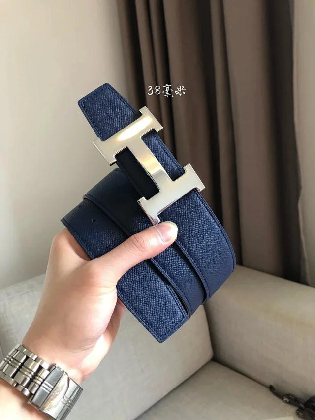 Hermès Belts 38 mm Reversible Leather H-Buckle Belt product detail image 18