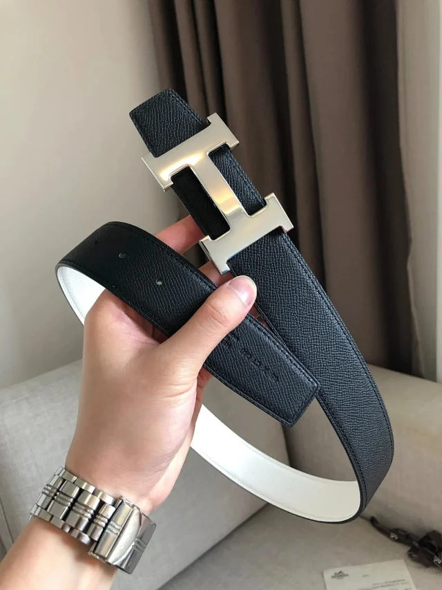 Hermès Belts 38 mm Reversible Leather H-Buckle Belt product detail image 26