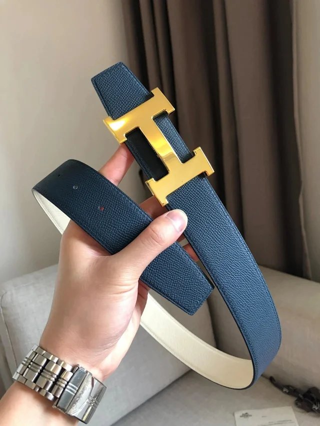 Hermès Belts 38 mm Reversible Leather H-Buckle Belt product detail image 30