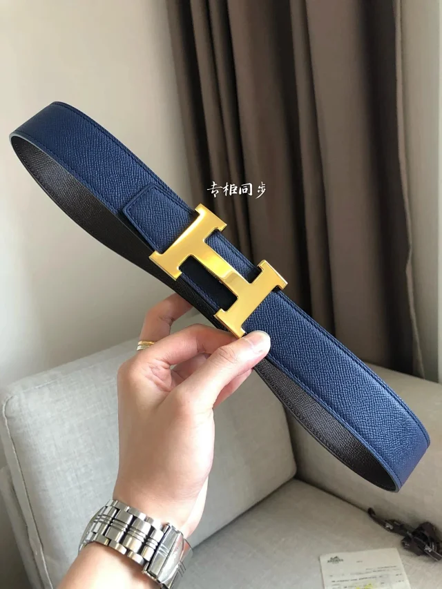 Hermès Belts 38 mm Reversible Leather H-Buckle Belt product detail image 11