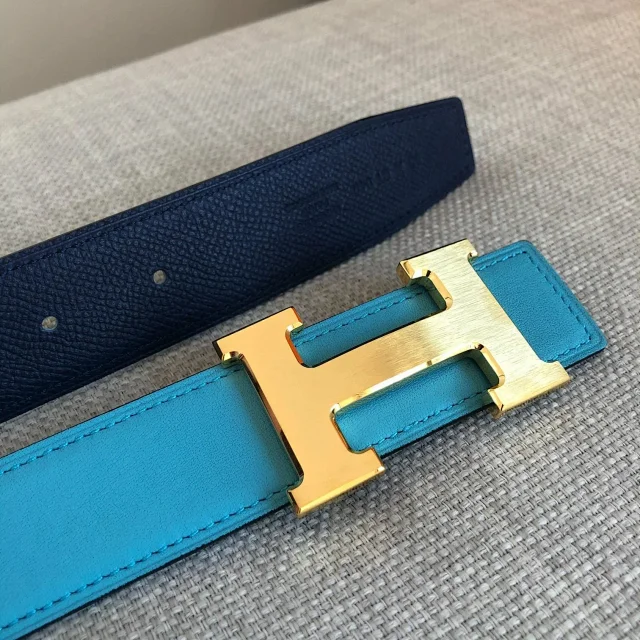 Hermès Belts Reversible 32 mm leather belt with H buckle product detail image 21