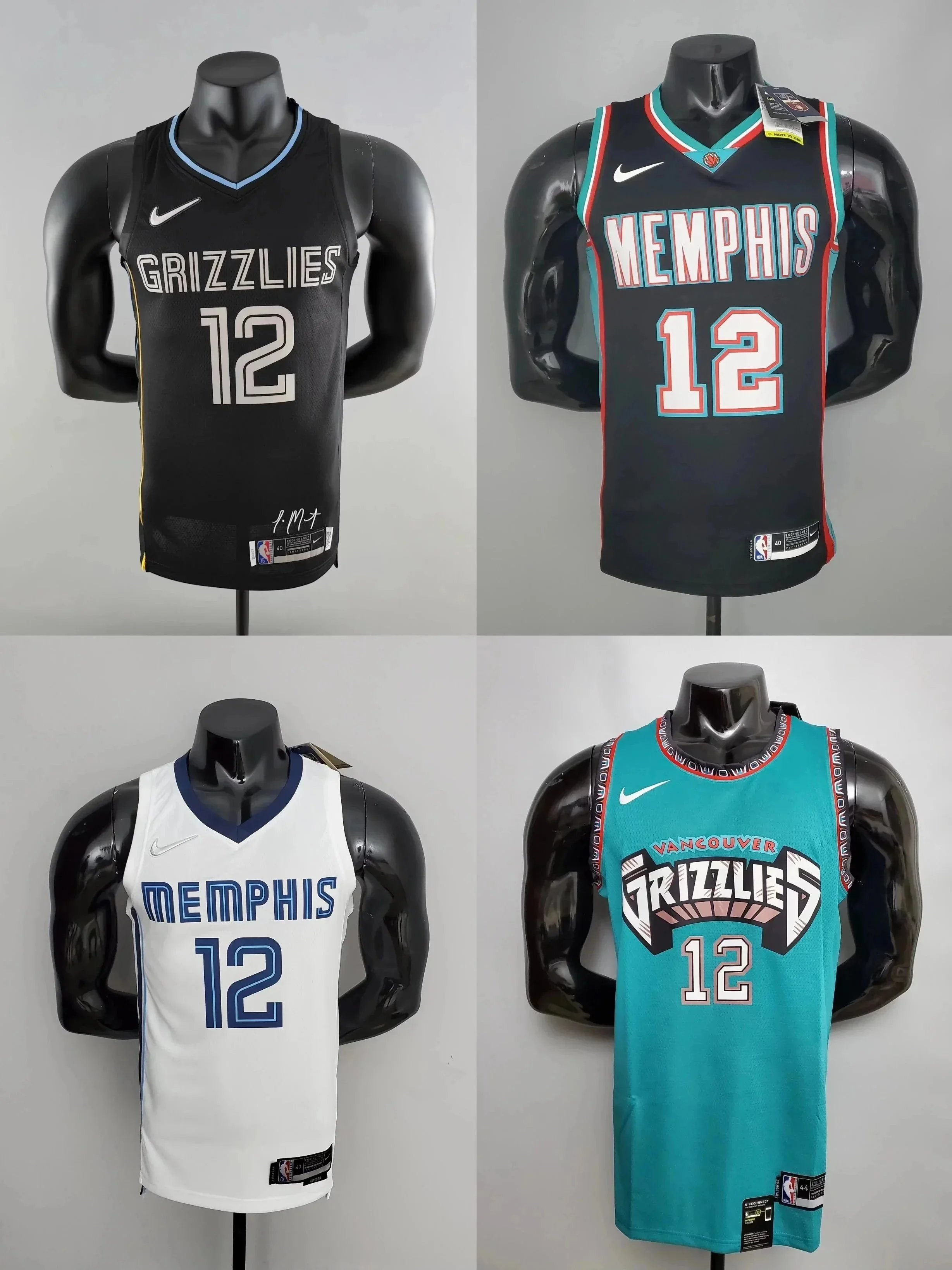 Memphis Grizzlies NBA Jerseys - #12 Player Edition