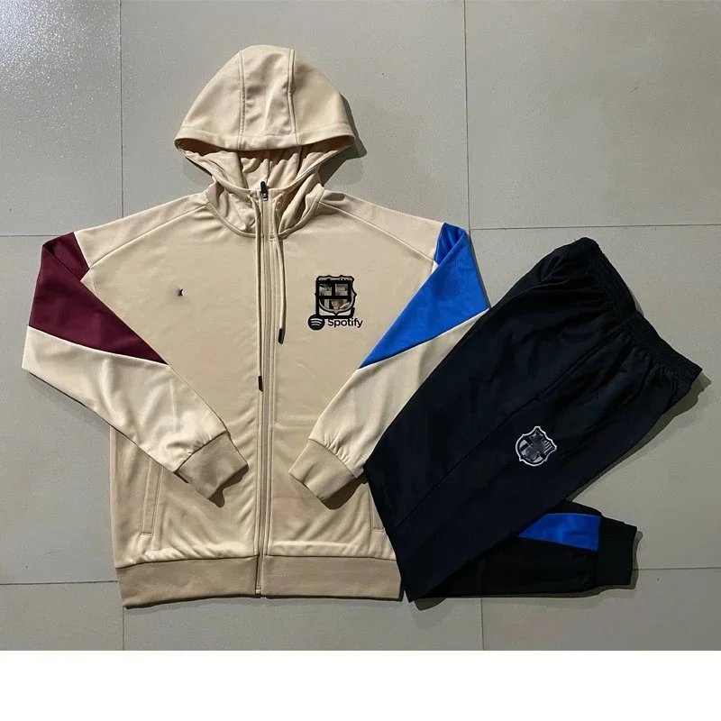 Adidas Tracksuits Football Training Tracksuit with Striped Trim — Barcelona 1