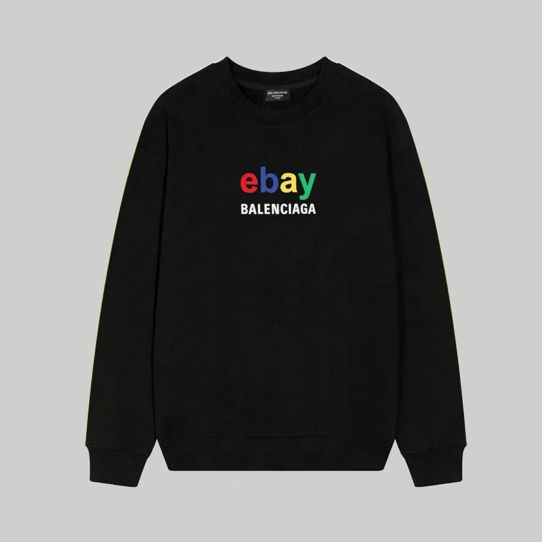 Balenciaga BB Drip Logo Black Hoodie - 6