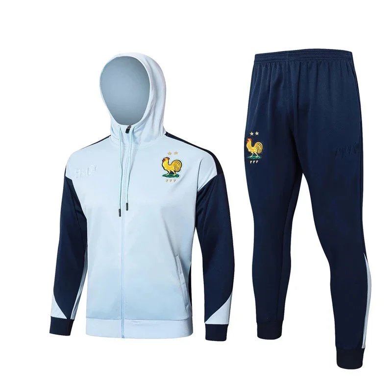 Adidas Tracksuits Football Training Tracksuit with Striped Trim — France 1