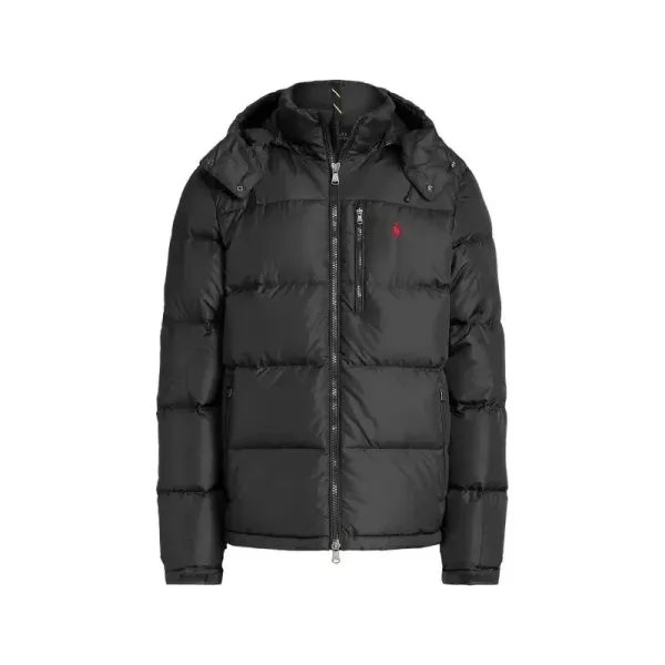 Ralph Lauren Black Down Jacket with Hood - 6