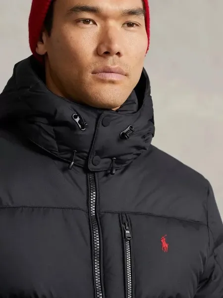 Ralph Lauren Black Down Jacket with Hood - 11