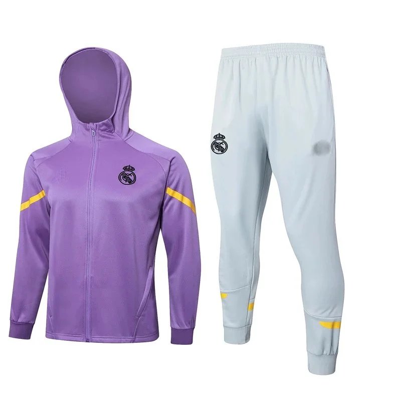 Adidas Tracksuits Football Training Tracksuit with Striped Trim — 3 Real Madrid
