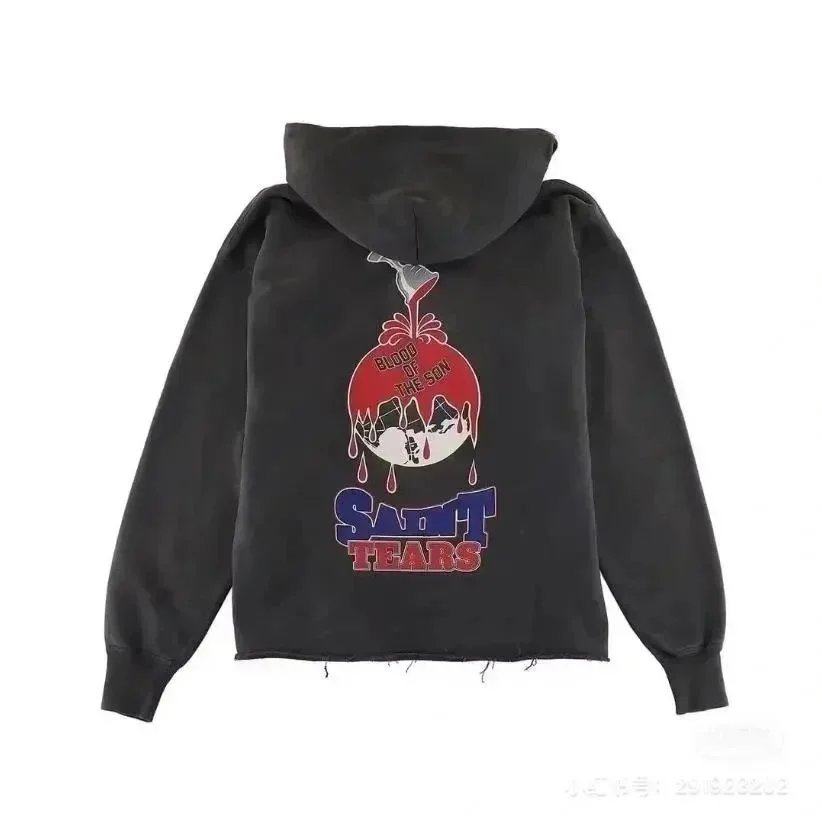 Saint Michael Hoodies & Sweatshirts Distressed Graphic and image 9