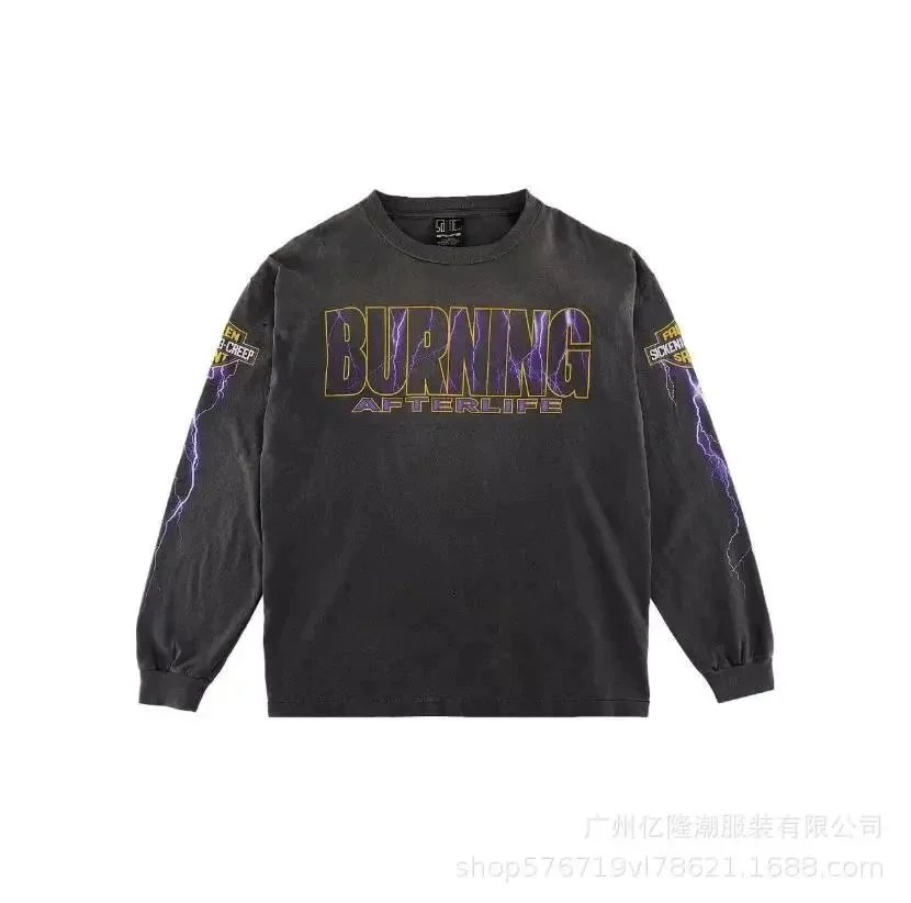 Saint Michael Hoodies & Sweatshirts Distressed Graphic and — Long-Sleeve Top 34