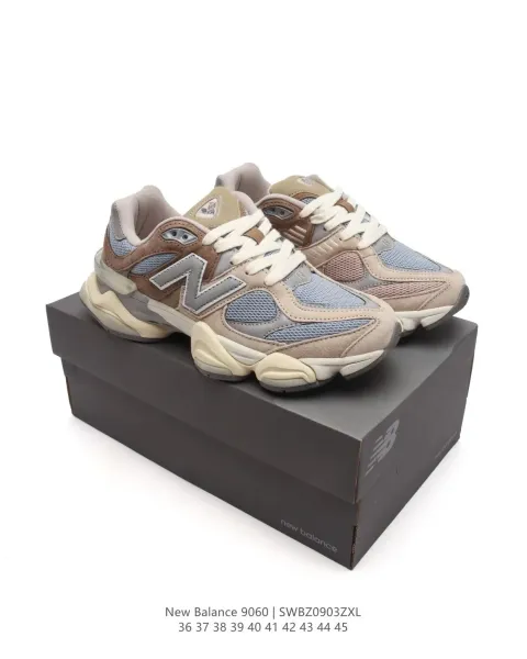 New Balance 9060 Beige Green Sneakers Chunky Sneakers - 3