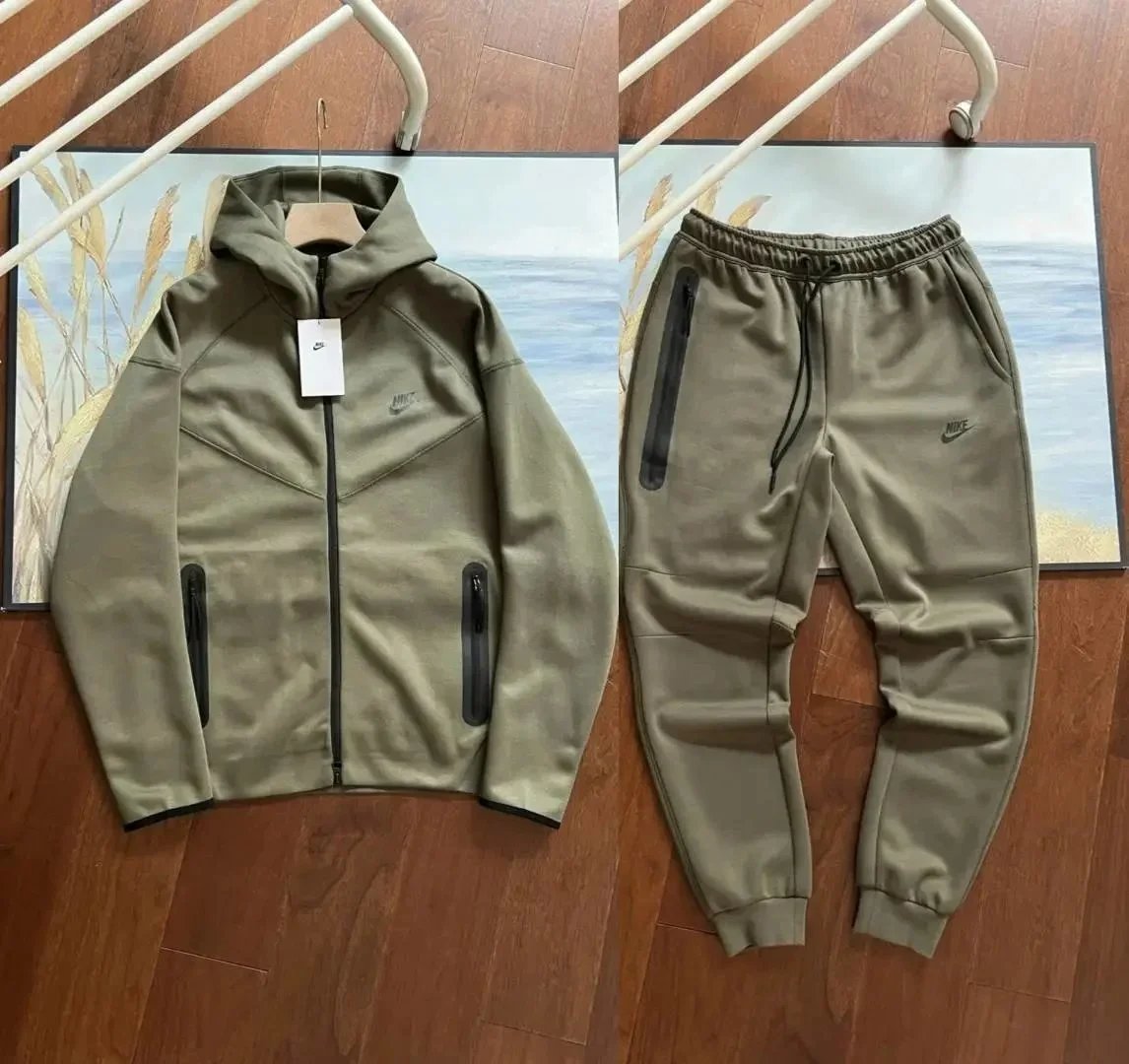 Nike Tech Fleece Set 2-Piece Olive