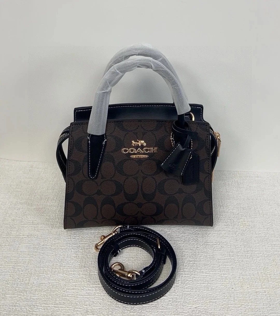 Coach Coach Signature Mini Crossbody Bag in Brown Brown
