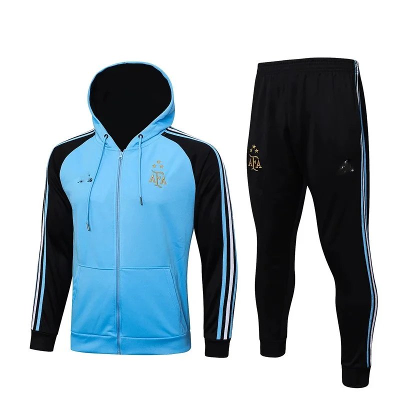 Kappa Kappa AFA Light Blue & Black Tracksuit Blue