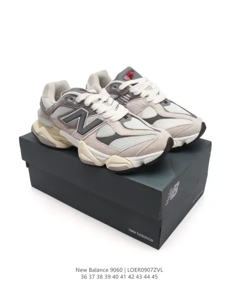 New Balance 9060 Beige Green Sneakers Chunky Sneakers - 8
