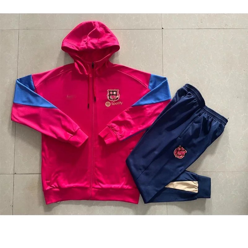 Adidas Tracksuits Football Training Tracksuit with Striped Trim — Barcelona 2