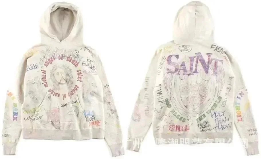 Saint Michael Graphic Hoodies and Sweatshirt product photo 4