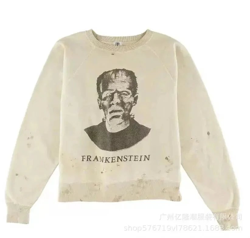 Saint Michael Hoodies & Sweatshirts Distressed Graphic and — Sweatshirt 31