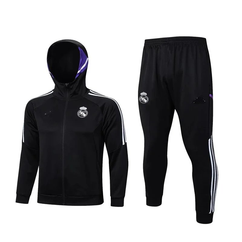 Adidas Tracksuits Football Training Tracksuit with Striped Trim — 1 Real Madrid