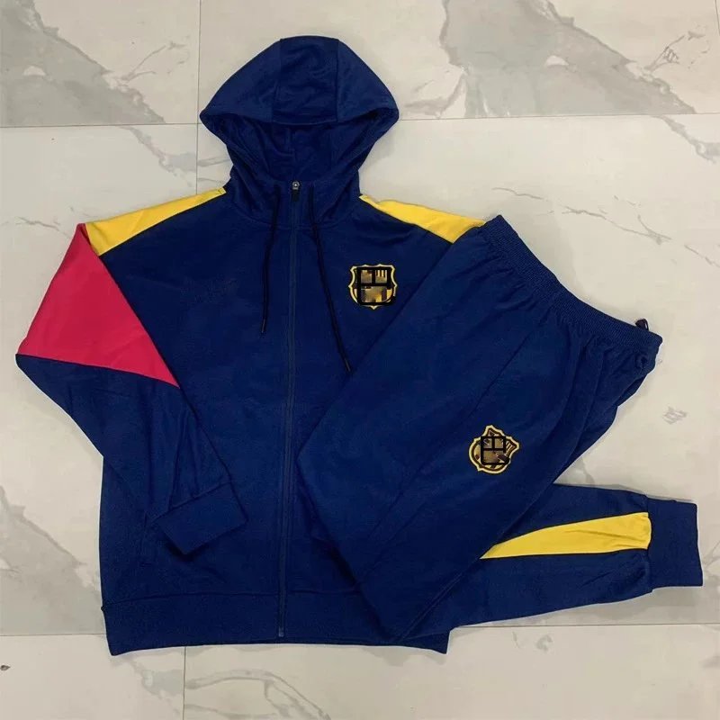 Adidas Tracksuits Football Training Tracksuit with Striped Trim — Barcelona 4