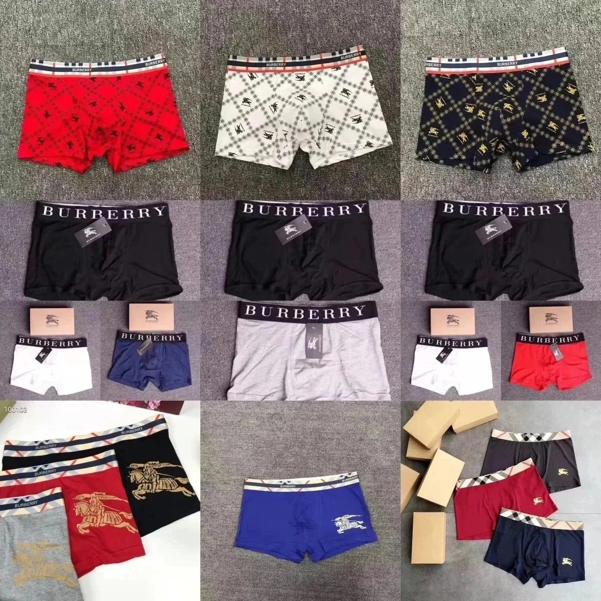 Burberry Boxer Briefs Multi-Color Pack