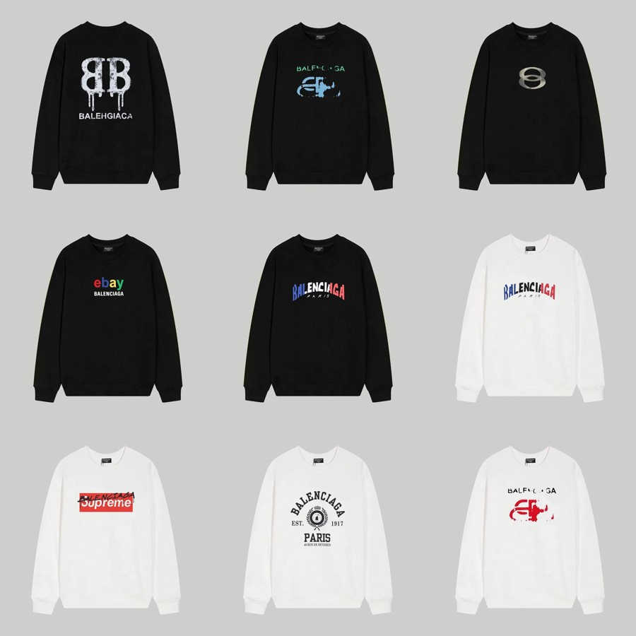 Balenciaga BB Drip Logo Black Hoodie - 3