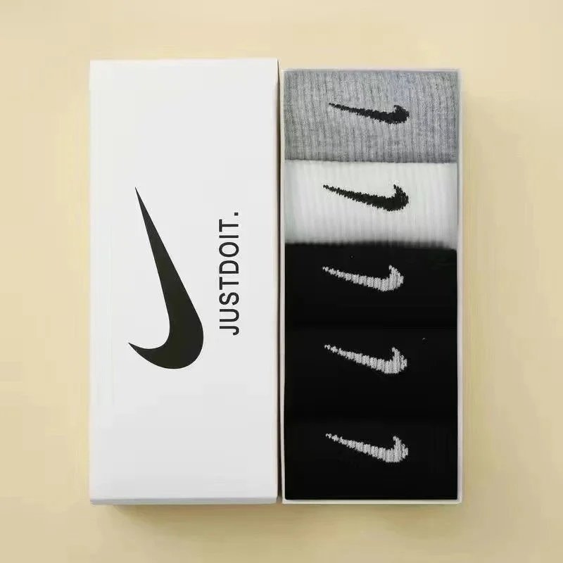 5 pairs [Black+Black+Black+White+Grey]