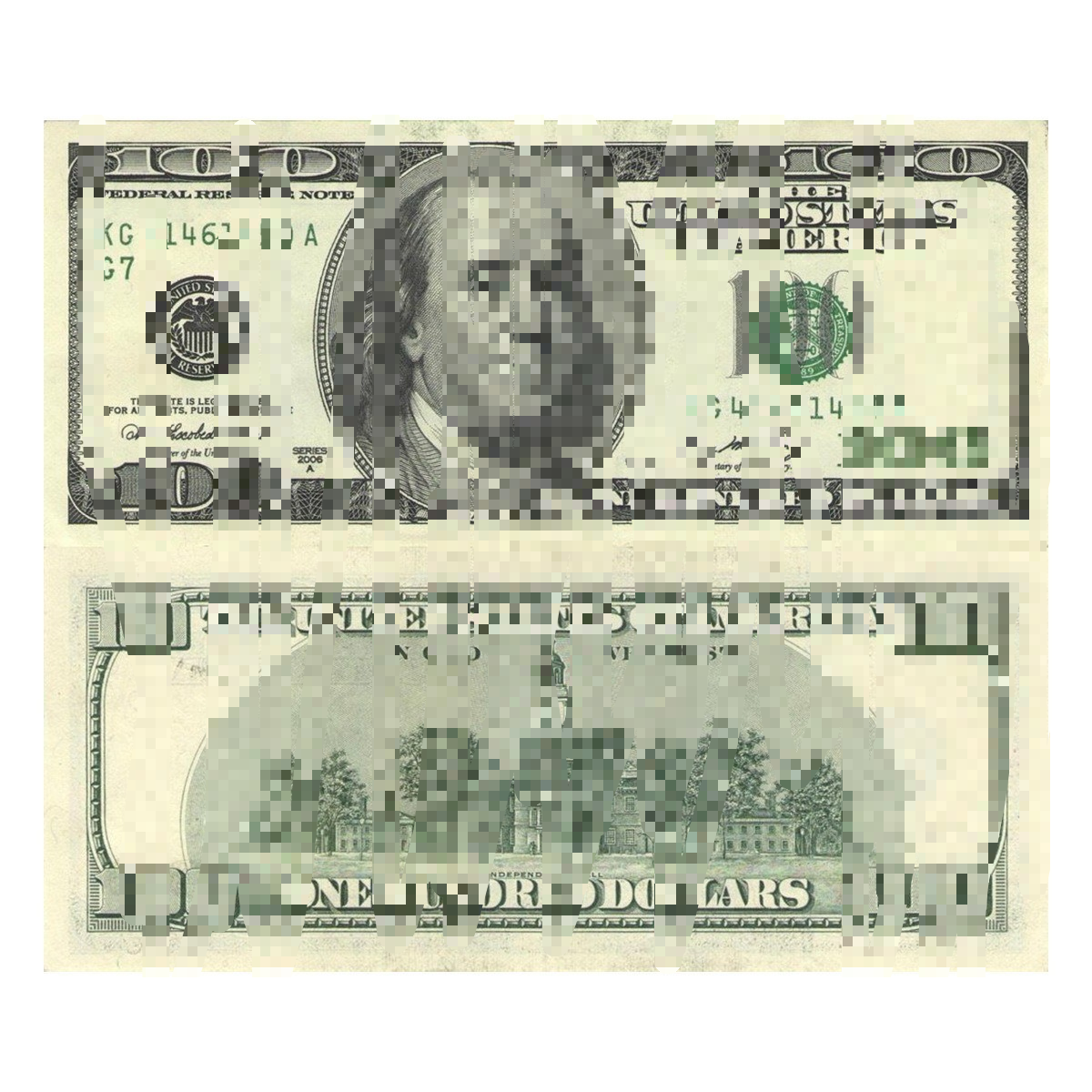 US Dollar - $100 Denomination, 100 Notes per Pack