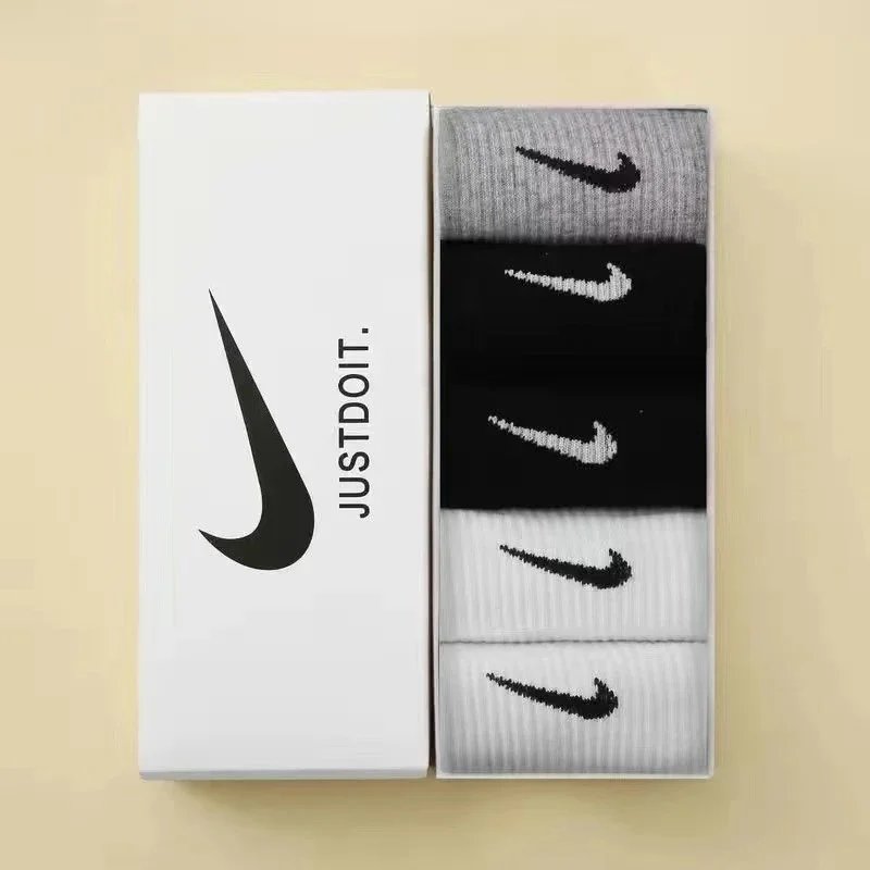 5 pairs [Black+Black+White+White+Grey]