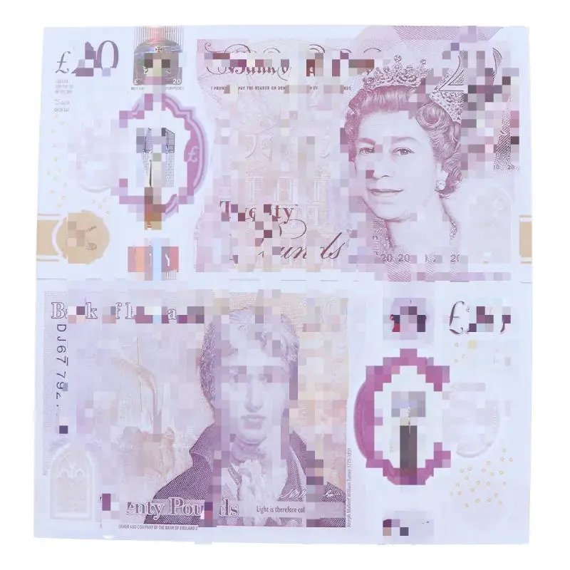 British Pound - £20 Denomination, 100 Notes per Pack