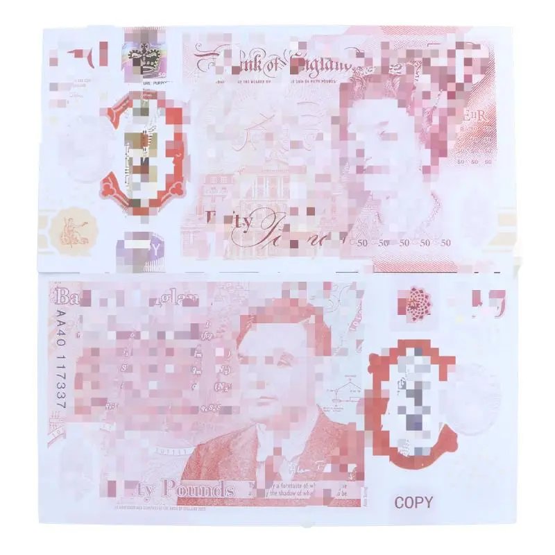 British Pound - £50 Denomination, 100 Notes per Pack