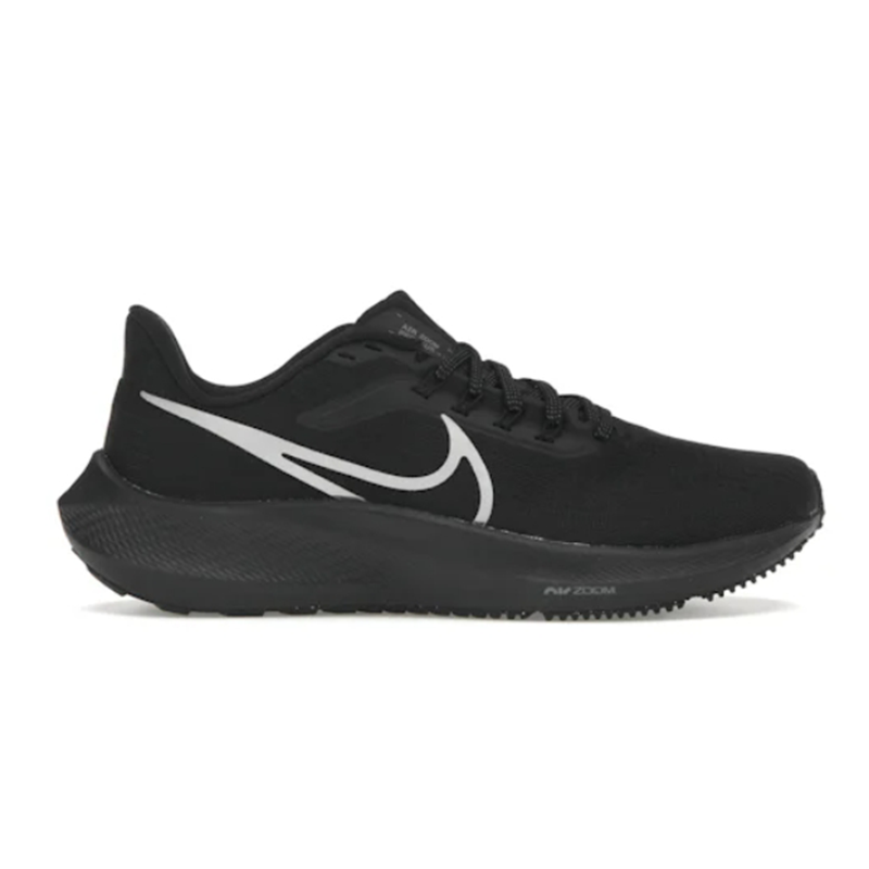 Zoom Pegasus 39 Black Silver Metallic Casual Sneakers