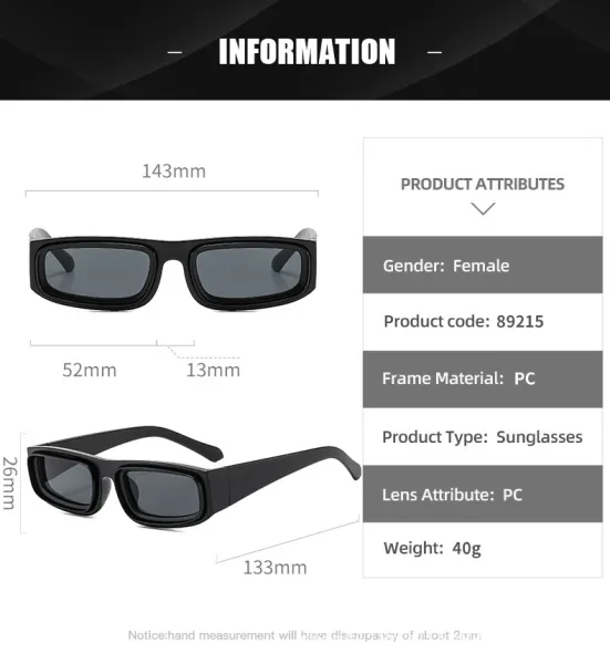 Design Rectangular Frame Gold-Tone Sunglasses Eyewear - 9