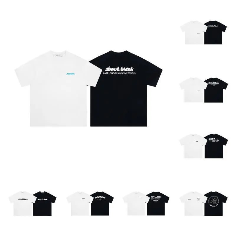 About:Blank Letter Print T-Shirt