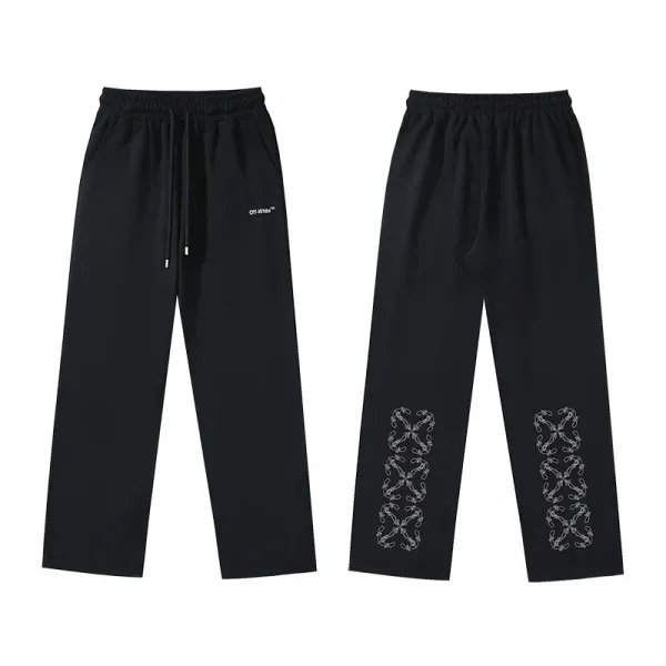 Off-White Embroidered Sweatpants Black - 1