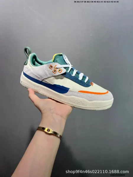 Off-White x Nike Court Vision Low 'Desert' Multicolor Sneakers - 8