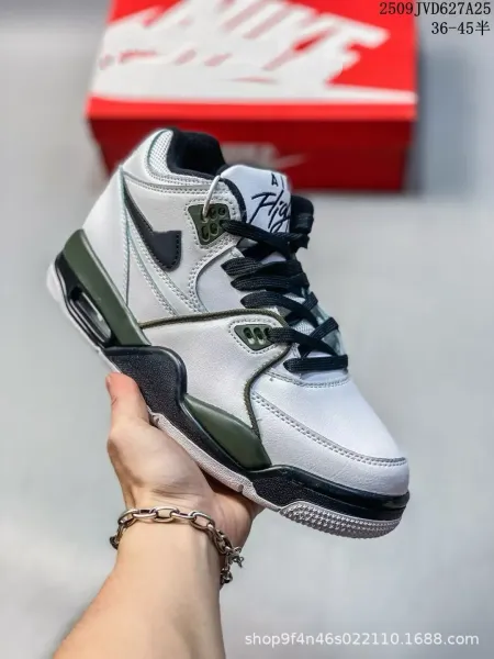 Nike Air Flight 89 White Purple Teal Basketball Sneakers - 3