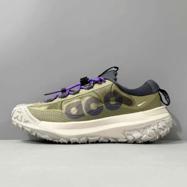 Nike ACG Mountain Fly Low 2 Olive Purple Sneakers - 1