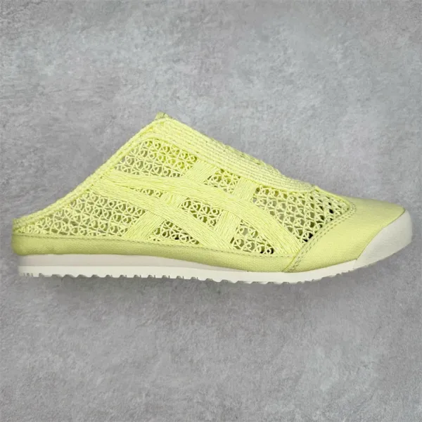 Asics Onitsuka Tiger Mexico 66 Slip-On Lemon Yellow Mesh Mule Sneakers - 1
