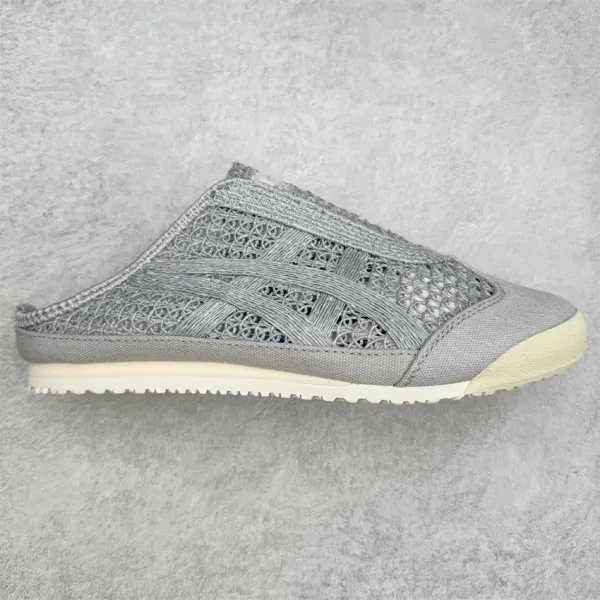 Asics Onitsuka Tiger Mexico 66 Slip-On Gray Mesh Sneakers - 1