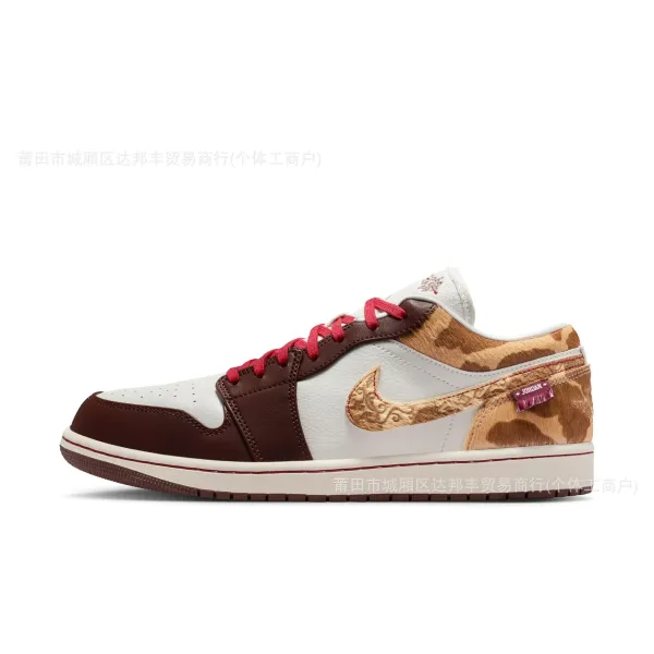 Air Jordan 1 Low SE Craft Chinese New Year Sneakers - 1
