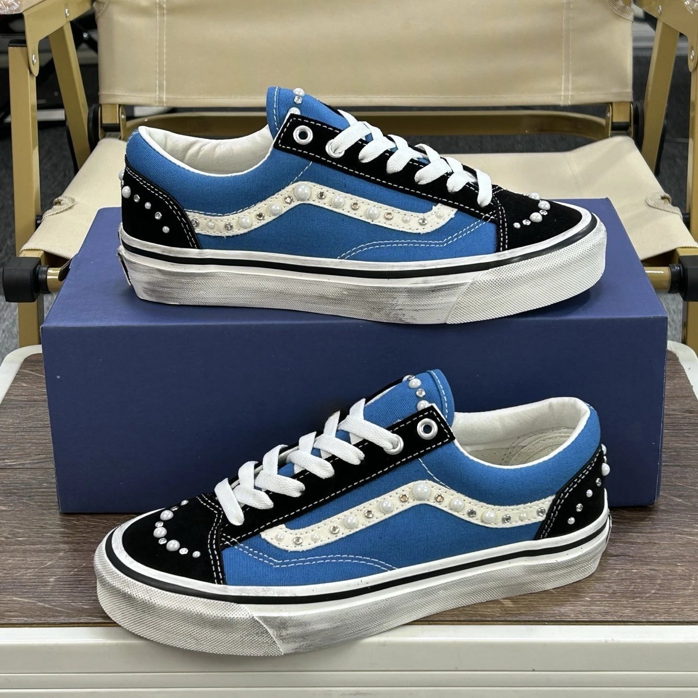 Pearl antique classic retro casual sports board shoes canvas shoes
