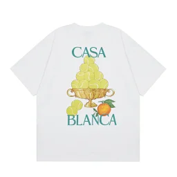 thumbnail for New Casa Casablanca Short Sleeve Correct Edition Ins European and American Niche Trendy Brand Cotton Casual High Street European and American T-shirt
