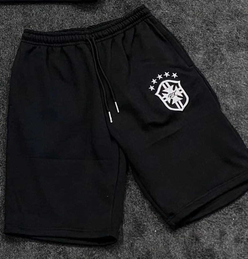 black shorts